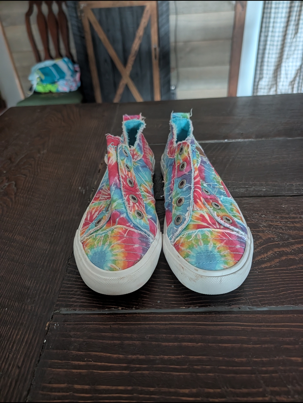 Blowfish Tie-Dye Slip-On Canvas Shoes - Multicolor